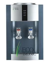 Кулер для воды Еcotronic H1-T Silver, Серебристый с голубой вставкой