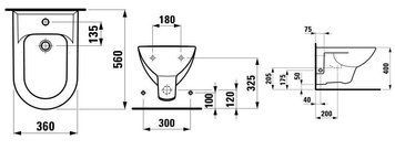 3095.1 Біде консольне LAUFEN_PRO